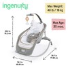 Ingenuity Boutique Collection Plush Modern Baby Rocker & Stationary Seat