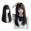 ! Peluca De Cabello Natural Corto For Mujer, Cara Redonda,