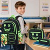 FIXITOK Backpack for Boys, 3PCS Cool Kids Boys Backpack with