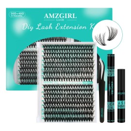 Kit De Extensiones De Pestañas Diy Naturales Amzgirl Lash
