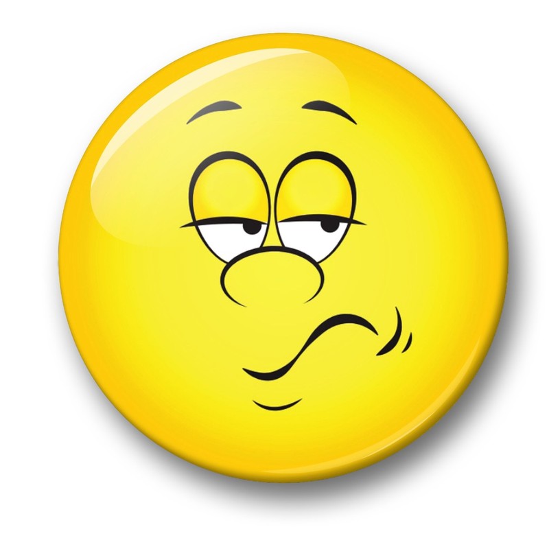 Merchandise for Fans Smiley Negative Feelings Bad Mood, 6 Large