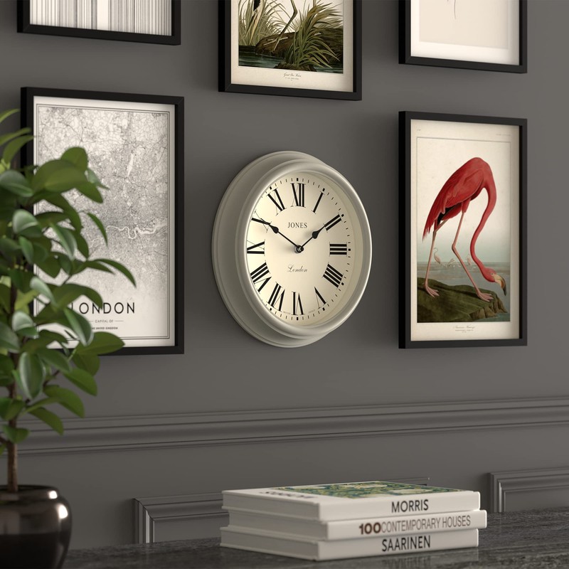 Jones Clocks® Venetian Wall Clock - Round Wall Clock -