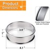 Walquicks 6Pcs Crumpet Rings, Stainless Steel 4 Inch English Muffin