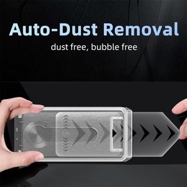 AceSoft Effortless Install, Auto - Dust - Clear, Triple - Protection Tempered Glass Screen Protector - Explosion - Proof, Shatter - Resistant, Anti - Peep Compatible with iP 16 Pro Max