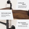 Merapi 24" Industrial Floating Shelves with Tower Bar, Pipe Shelves