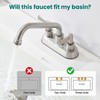 KroBer 4 Inch Centerset Laundry Faucet, 2 or 3 Hole