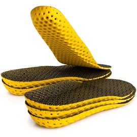 SULPO 3 Pairs of Insoles for Fresh Feet - Extra Cushioning - Shoe Insoles Against Odour for Walking, Trekking, Running - Sports Insoles - Size 35-46 (41-46 EU / 7-12 UK)