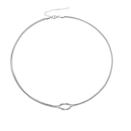 M&T 2015 Knot Choker Necklace Waterproof Hypoallergenic No Tarnish Stainless Steel Necklace NC212-S