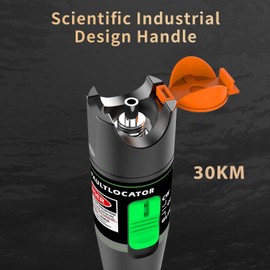 2PCS 30KM Visual Fault Locator for Fiber Optic Cables, VFL Supports FC/ST/SC Interfaces, Long-Range Fault Finder, Fiber Light Pen Tester, High-Precision OTDR Mapping Tool for FTTH, Telecom, Datacom