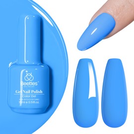 beetles Gel Polish Beetles Gel Polish Light Blue Gel Nail Polish Soak Off Uv LED Nail Lamp 15ml DIY Home Manicure Salon Gift for Women Coastal Holiday Bliss