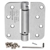 Dynasty Hardware Door Hinges, 4-Inch Spring Loaded Self Closing Hinges