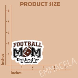 (3PCS) Football Mom Sticker - Waterproof Vinyl Decal for Laptops, Tumblers, Water Bottles, Scrapbooks - Funny Sports Stickers for Proud Moms - 3" x 2.3"