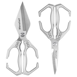 Wenshall Kitchen Shears Set Heavy Duty Poultry Shears（Silver）