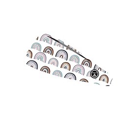 RAVEbandz! PRO Wide Stretch Non Slip Hair Bands– Moisture Wicking, Lightweight, Breathable Fabric Headbands – Unisex Designs for Everyone – for Sports, Workouts, Style (Boho Rainbows)