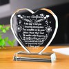 Movdyka K9 Crystal Heart Plaque Ornaments for Her Etched to