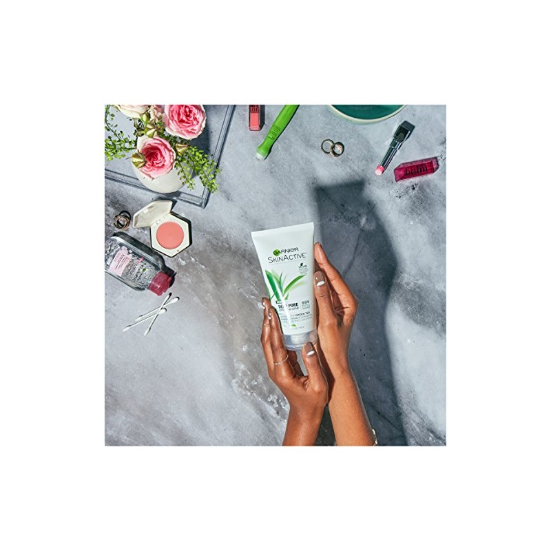 Garnier SkinActive exfoliante facial exfoliante con té verde, piel grasa,