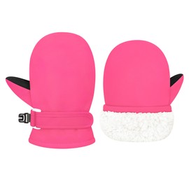 Olreco Toddler Gloves 2T 3T Waterproof Toddler Mittens Ages 2-4 Toddler Winter Gloves Toddler Girl Gloves Toddler Snow Mittens