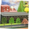 Operitacx 70pcs Sandbox Model Tree Model Train Railway Scenery Trees