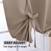 PONY DANCE Bathroom Curtains Window - Tie Up Shade Thermal