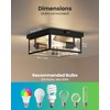 Craftersmark Outdoor Ceiling Light with Motion Sensor, Flush Mount Porch