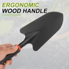 sourcing map Garden Hand Shovels 12.8 x 3.3" Carbon Steel