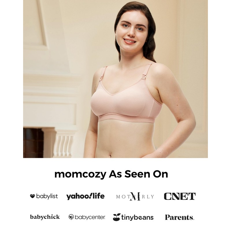 Momcozy Hands-Free Pumping Bra, Wireless & Seamless HF010 Breast Pump