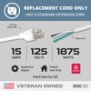 Iron Forge Cable 12 Gauge Power Cord Replacement - 10ft,15