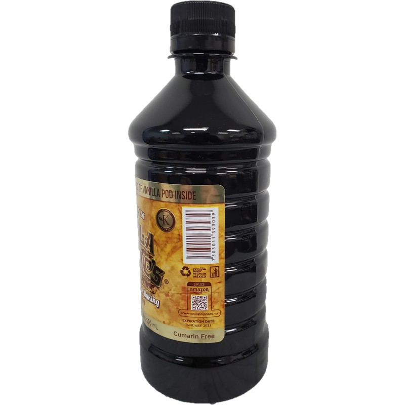 Mexican Vanilla Totonac’s Bottle - Pure Imported Vanilla Extract (Dark: