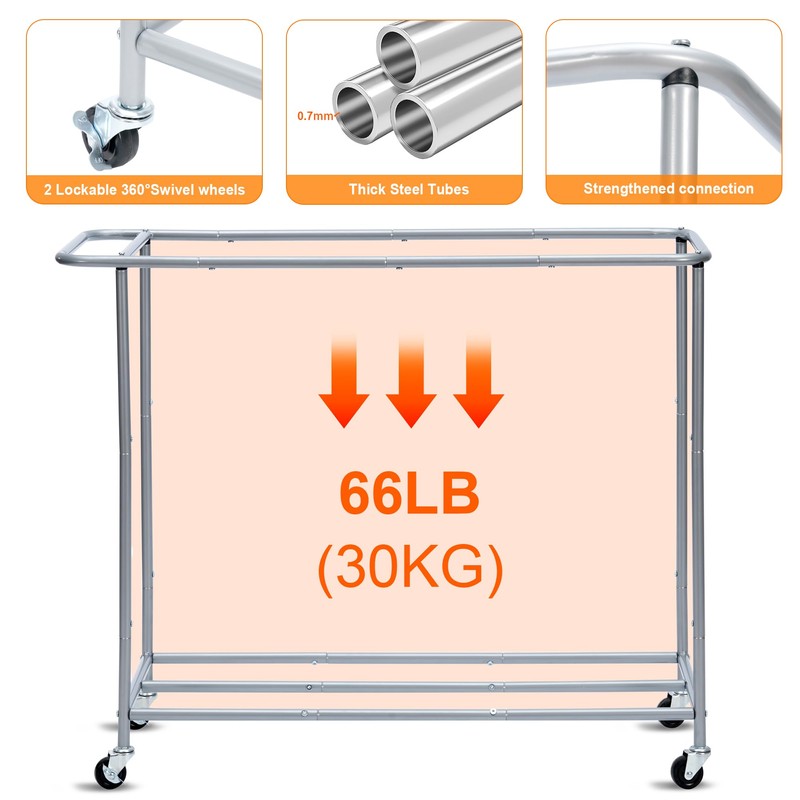 Heybly Laundry Basket, 3 x 18.5 Gal Laundry Separator Hamper