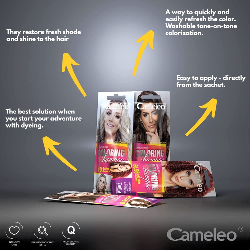 Cameleo - Coloring Shampoo - Dark Blonde - Quick and