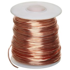 Bare Copper Wire, Annealed, 1lb Spool, 14 AWG, 0.0641" Diameter, 80' Length (Pack of 1)
