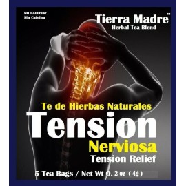 Tierra Madre,Natural Herbal Tea Blend,Tension Nerviosa(20 single Tea's bags)