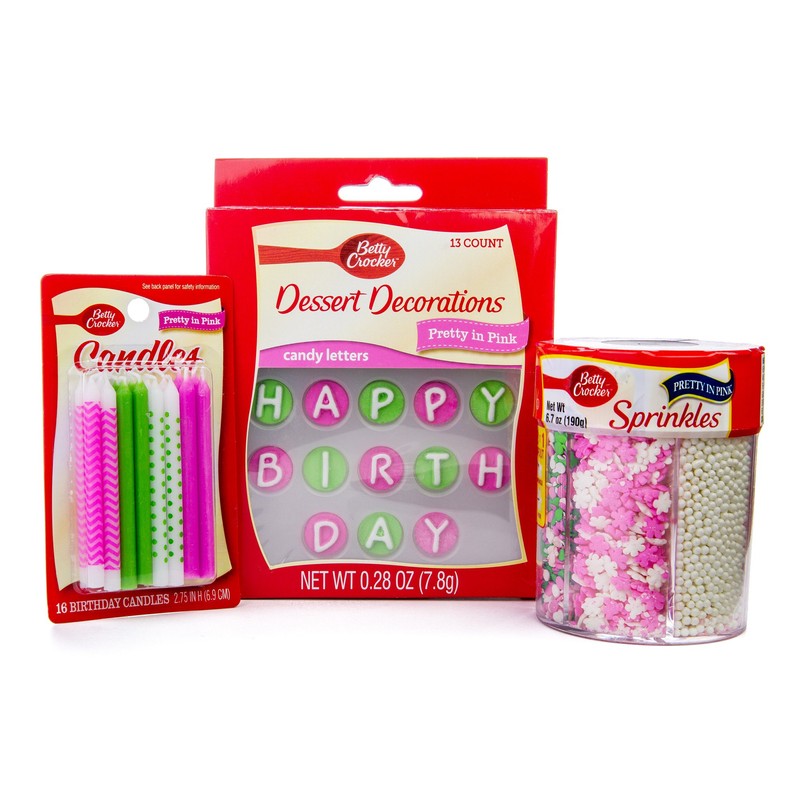 Betty Crocker 6-Cell Sprinkles Pretty in Pink, 6.7 Ounce (Pack