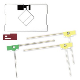 f04l – Am "◆ GPS integrated Film Antenna + L Shape Film Antenna (Total 4 Pieces Set) Kickstand Feature/High-definition Television in Europe, High Sensitivity Film Antenna Set ◆