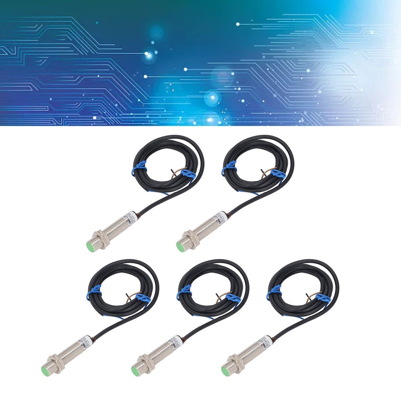 5PCS Approach Sensor M12 X 1 Non Embedded IP65 Waterproof