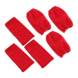 FOMIYES Metal Moxa Stick Shield 6pcs Heatproof Moxibustion Glove Sleeves for Burn Protection Insulation Cover