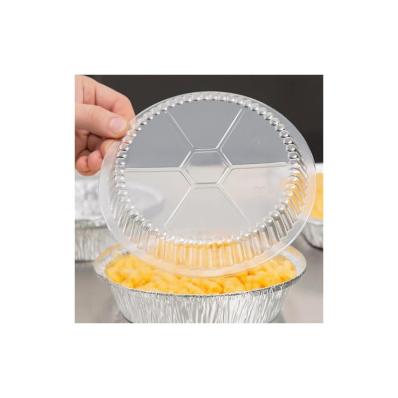 Aluminium Pan 7" (50 Pack) Round Disposable Foil Pans With