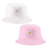 SUNTRADE Unisex Bucket Hat Double Sided Embroidered Summer Travel Beach