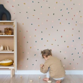 MUWEOL Irregular Polka Dot Wall Decals - Small Dalmatian Dot Wall Stickers,Color Shapes Decal,Irregular Marble Stone Wall Stickers (Polka dots Wall Decal)