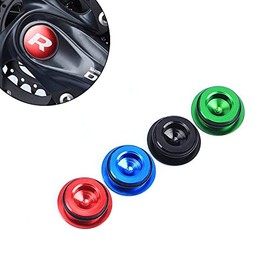 COONIUM Crankarm Dust Cover Cap for Shimano HollowTech Crankset Such as Deore/XT/SLX/XTR/105/UTDA, Multiple Color Options (Black)