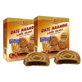 Maamoul: AL KARAMAH | Date Maamoul Whole Wheat| Middle Eastern cookie filled with luxury Saudi Date |320g Per 1 PC | 2 boxes