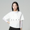 Women's golf wear, short sleeves, half zip-up, anorak, windbreaker /