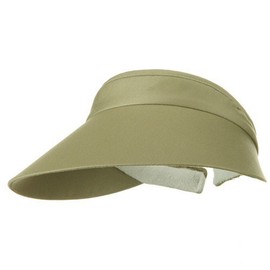 Large Peak Twill Clip On-Khaki W36S41E