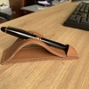 Handmade Leather fountain pen stand, Leather Pen Holder, Leather Desk