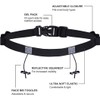 Race Number Belt With Reflective Running Belt and 6 Energy