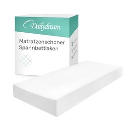 Dailydream Waterproof Mattress Protector, Fitted Sheet Format, Breathable, 180 x 200 cm, White