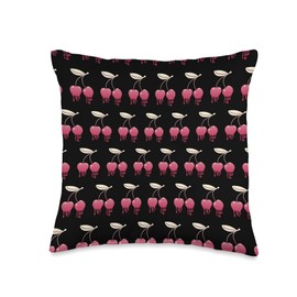 Melting Cherries Cherry Design Throw Pillow
