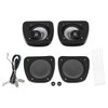 XFMT Black Audio Fairing Lower Speaker Kit Compatible with Harley