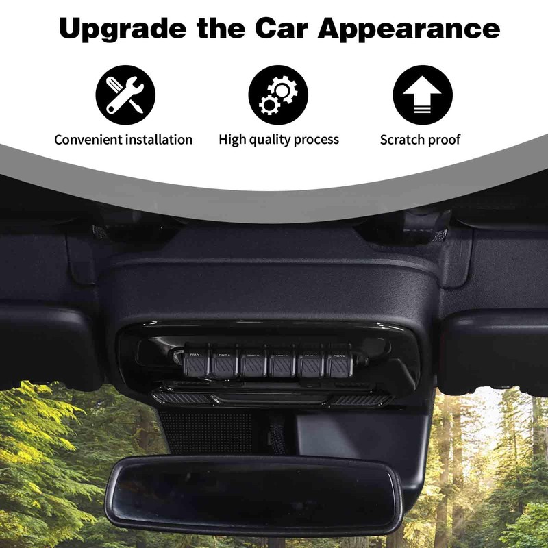 PDKLIN for Bronco Overhead Console Panel Front Map Lights Cover