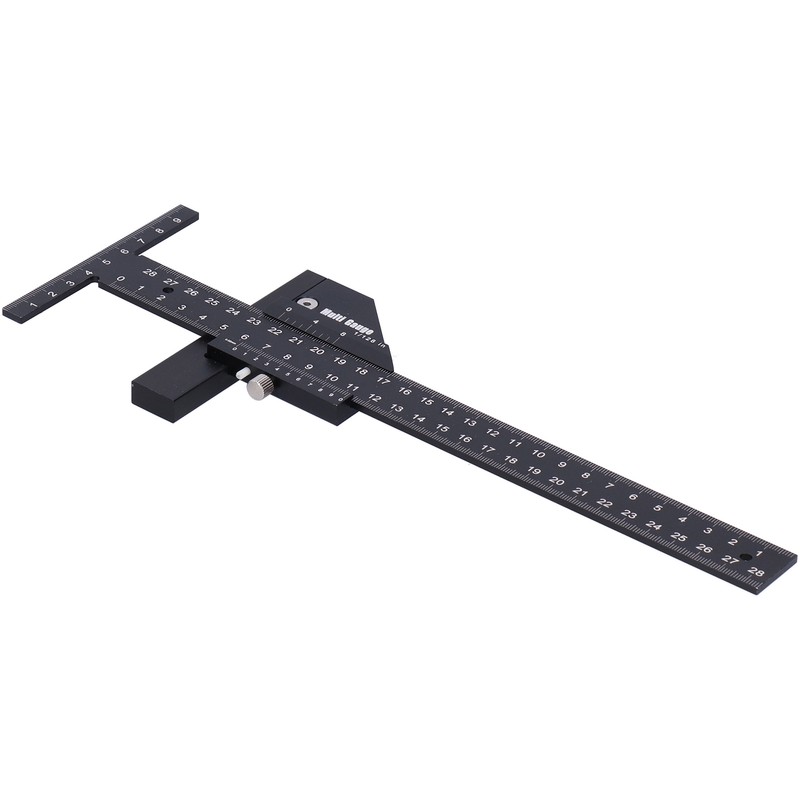 Woodworking Scribing Ruler Marking Measuring Gauge Tshaped Multifunctional Carpentry Tool